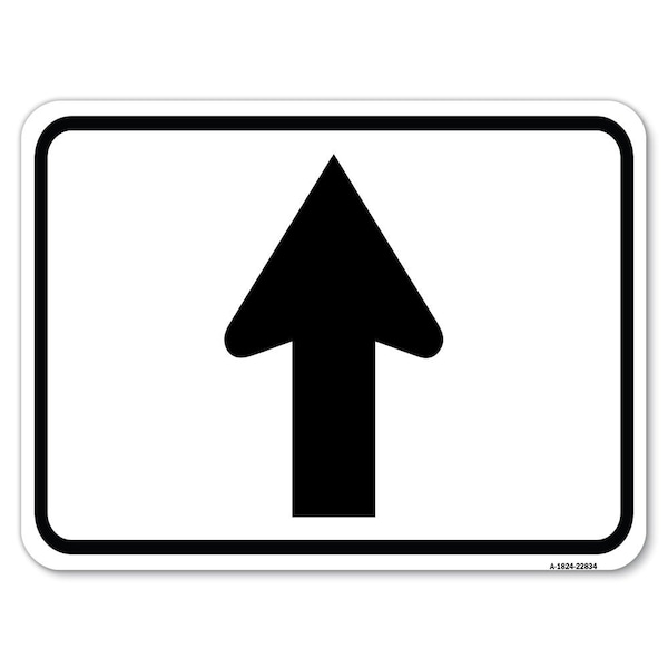 Safety Sign, 18 in Height, Aluminum, 24 in Length, 22834